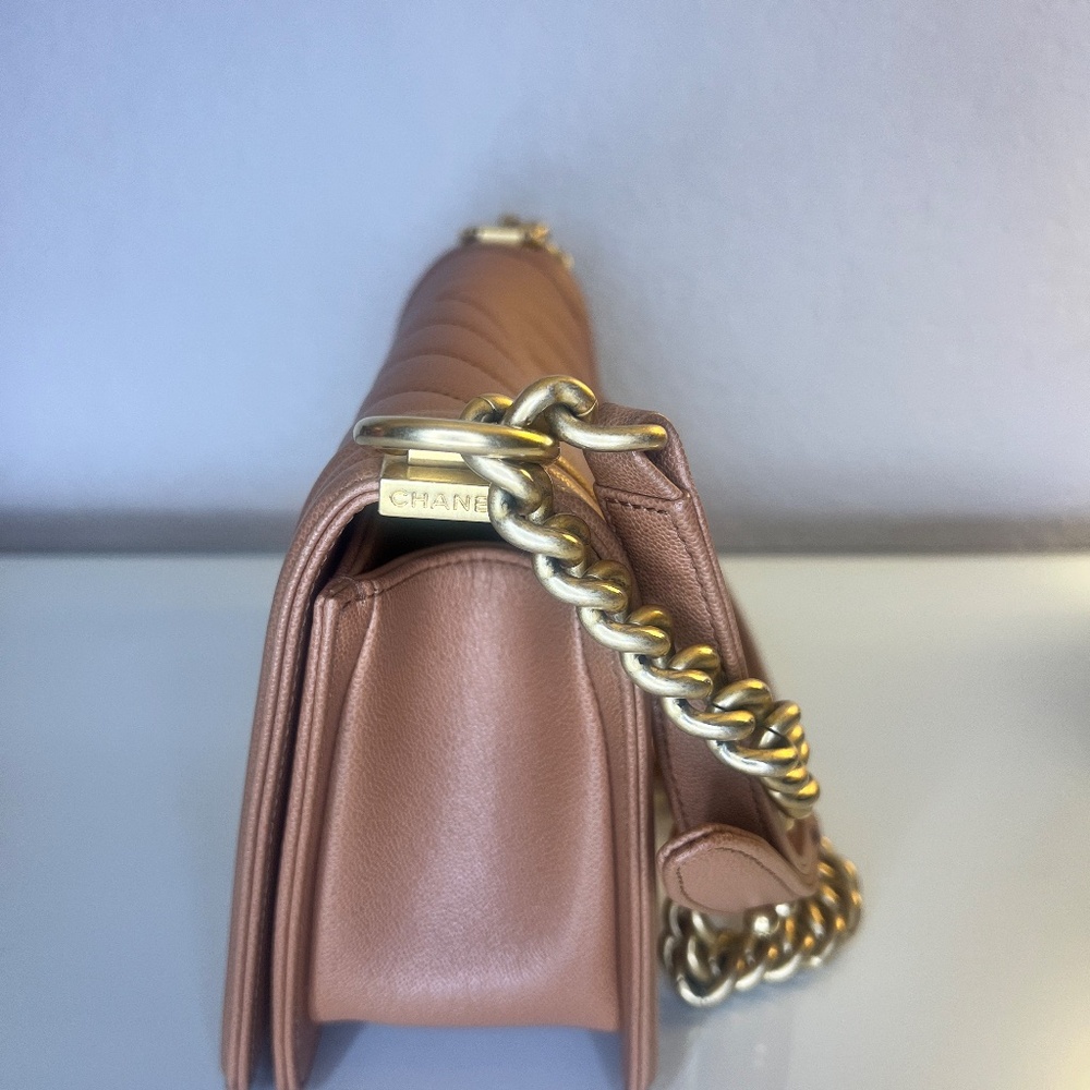 Chanel Caviar Chevron Quilted Medium Flap Bag - Picture 3 of 5